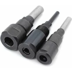 3Pcs Router Collet Extension Bit De Routeur Extension De Collet Et Rognage Découpage Machine De Gravure Extender Porte-mandrin De Travail Du Bois Fraise 1/4 / 1/2 /8mm Shank
