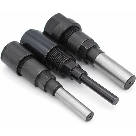 3Pcs Router Collet Extension Bit De Routeur Extension De Collet Et Rognage Découpage Machine De Gravure Extender Porte-mandrin De Travail Du Bois Fraise 1/4 / 1/2 /8mm Shank 6 3Pcs Router Collet Extension Bit De Routeur Extension De Collet Et Rognage Découpage Machine De Gravure Extender Porte-mandrin De Travail Du Bois Fraise 1/4 / 1/2 /8mm Shank – Image 4