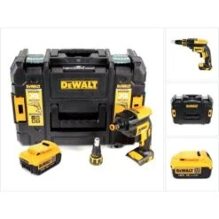 DeWalt DCF 620 18 V Brushless Visseuse Plaque De Plâtre Sans Fil En Coffret TSTAK II + 1x Batterie DCB 182 4,0 Ah Sans Chargeur
