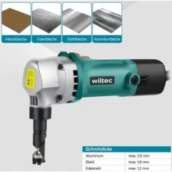 Grignoteuse électrique Tôle 500W 2,5 M Outil De Découpe De Métal & Tête De Coupe Orientable 360° -Makitch Magasin 11491192 3