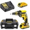 Visseuse Plaques De Plâtres DEWALT 18V 2.0Ah + 2 Batteries + Chargeur - DCF620D2