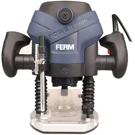 FERM PRM1015 Défonceuse 1300W - Incl. 6 Fraises, Éclairage LED Et Set D'accessoires 3 FERM PRM1015 Défonceuse 1300W - Incl. 6 Fraises, Éclairage LED Et Set D'accessoires