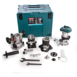 Affleureuse Sans Fil MAKITA DRT50ZJX3 Avec Accessoires MakPac - 18V LXT - Machine Seule