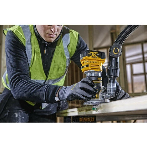 DeWalt - Affleureuse Et Défonceuse XR 18V 8mm (1/4) Brushless Sans Batterie Ni Chargeur Avec Coffret TSTAK 5 DeWalt - Affleureuse Et Défonceuse XR 18V 8mm (1/4) Brushless Sans Batterie Ni Chargeur Avec Coffret TSTAK – Image 3