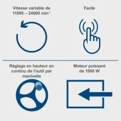 DÉFONCEUSE SUR TABLE TOUPIE À BOIS SCHEPPACH HF50 9 DÉFONCEUSE SUR TABLE TOUPIE À BOIS SCHEPPACH HF50 -Makitch Magasin 18974741 3