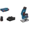 Bosch Affleureuse Sans Fil GKF 12V-8 Avec 2x Batteries 3.0Ah L-Boxx