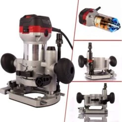 AREBOS Défonceuse électrique Machine à Fraiser 710W Sac à Outils Fraiseuse à Bois Routeur à Bois