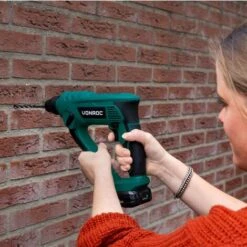 Marteau Perforateur Sans Fil 20V VPower - 2 Batteries 2.0Ah, Chargeur De Batterie, SDS-plus, Forets Et Embouts De Vissage Inclus -Makitch Magasin 27975258 4