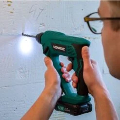 Marteau Perforateur Sans Fil 20V VPower - 2 Batteries 2.0Ah, Chargeur De Batterie, SDS-plus, Forets Et Embouts De Vissage Inclus -Makitch Magasin 27975258 5