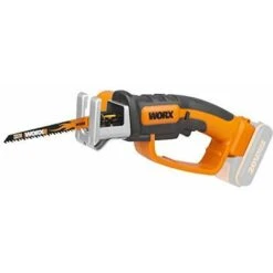 Worx Wg894e.9 20 V Batterie Scie à Main Scie à élaguer 16 cm Longueur De Course, 2200 tours/min, Maximum Profondeur De Coupe 60 mm, Sans Batterie, Chargeur Et Accessoires, La Puissance De Variable, Au Choix, Orange/Noir
