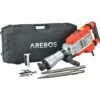 AREBOS Marteau De Démolition Marteau à Percussion 1700W 60 Joules 1900 Coups Par Minute Mallette Avec Roues Incluse -Makitch Magasin 32242915 1