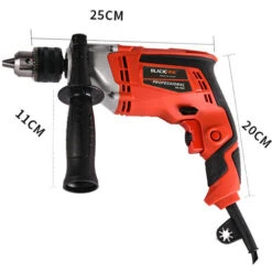 BLACKPINE - Perceuse Percussion, 57pcs Kit D'accessoires, Perceuse à Percussion 850W 3000R/PM, Perforateur Taille De Mandrin 0-13mm -Makitch Magasin 32703007 3