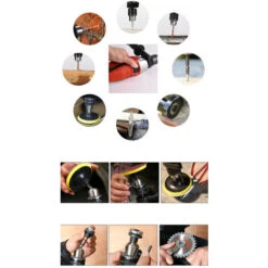 BLACKPINE - Perceuse Percussion, 57pcs Kit D'accessoires, Perceuse à Percussion 850W 3000R/PM, Perforateur Taille De Mandrin 0-13mm -Makitch Magasin 32703007 4