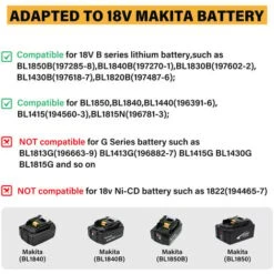 2000W 88VF 120mm Scie à Chaine électrique Bleu Pour Makita 18V(Machine Seule) -Makitch Magasin 34179020 5