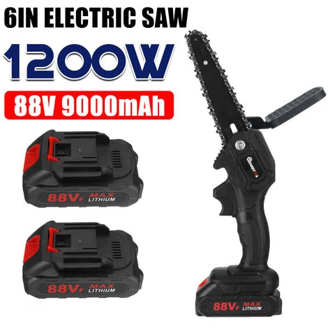 Mustool Scie à Chaine électrique 6 Pouces 88Vf 1200W 10000 Tr/min Avec 2 Batteries 4 Mustool Scie à Chaine électrique 6 Pouces 88Vf 1200W 10000 Tr/min Avec 2 Batteries – Image 2