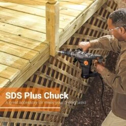 ENGINDOT Marteau Perforateur, Burineur Electrique 1500W, 7J, 4350BPM, 900RPM, Mandrin SDS Plus 4 Modes Perforateur, Anti-Vibrations, Utilisé Pour Le Béton, Le Métal Et La Pierreà -- TRH01A -Makitch Magasin 44000322 3