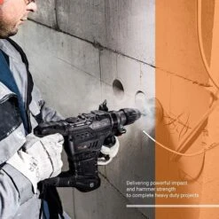 ENGINDOT Marteau Perforateur, Burineur Electrique 1500W, 7J, 4350BPM, 900RPM, Mandrin SDS Plus 4 Modes Perforateur, Anti-Vibrations, Utilisé Pour Le Béton, Le Métal Et La Pierreà -- TRH01A -Makitch Magasin 44000322 4