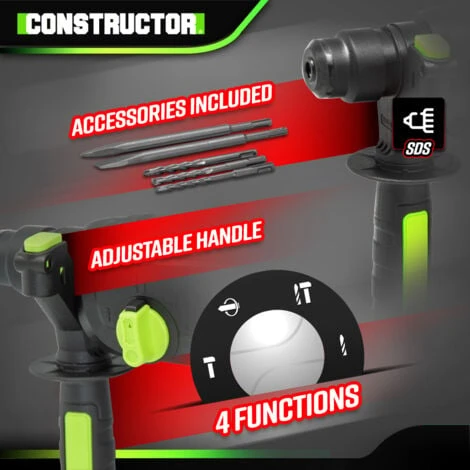 Marteau Perforateur 1050W BMC - Constructor 5 Marteau Perforateur 1050W BMC - Constructor – Image 3