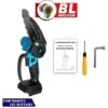 Scie électroportative 1200W Mini Tronçonneuse électrique Sans Fil - 6 Pouces - Bleu - Pour Makita 18V - Vitesse Réglable Pour La Coupe Du Bois - ONEVAN -Makitch Magasin 49808833 1