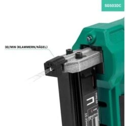 Agrafeuse-cloueuse Sans Fil 20V VPower – 1000 Agrafes & 1000 Clous – Batterie 2.0Ah Et Chargeur Inclus -Makitch Magasin 50670654 4