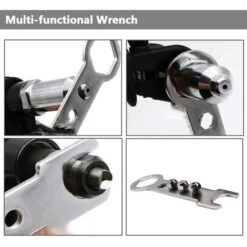 Adaptateur De Pistolet A Riveter Electrique Avec Boitier En Fonte D'Aluminium Et Poignee Antiderapante Pour Perceuse Sans Fil Outil D'Insertion De Riveteuse A Riveter Electrique 9 Adaptateur De Pistolet A Riveter Electrique Avec Boitier En Fonte D'Aluminium Et Poignee Antiderapante Pour Perceuse Sans Fil Outil D'Insertion De Riveteuse A Riveter Electrique -Makitch Magasin 53456219 3