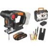 WORX Scie Sauteuse 2 En 1 Scie Multifonction Sans Fil Professionnelle 18V(20V Max), Batterie Powershare, WX550.4 -Makitch Magasin 58757703 1
