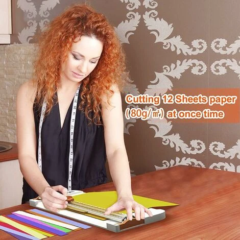Massicot A4 12 Pouces Papier Rogneuse, Coupe Papier En Titane Avec Sécurité Automatique Pour Découper Des Photos Ou Des étiquettes/manuel De Bureau/maison,T-Audace 6 Massicot A4 12 Pouces Papier Rogneuse, Coupe Papier En Titane Avec Sécurité Automatique Pour Découper Des Photos Ou Des étiquettes/manuel De Bureau/maison,T-Audace – Image 4