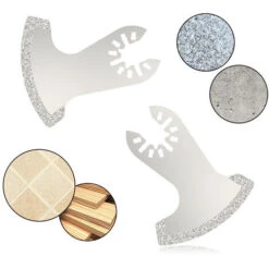Lames De Scie En Diamant Oscillantes, Outil Multifonction, Pour Eliminer Le Coulis Et Couper Les Carreaux Souples 3 Pieces