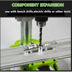Mini Fraiseuse,Multifonctionnelle Table De Perage Transversale Ajustable,Mini Fraiseuse Table,Table De Glissière De Forage Composée De Fraiseuse Pour Perceuse D'établi De Bricolage,310x90 Mm,Lilaris -Makitch Magasin 59805742 5