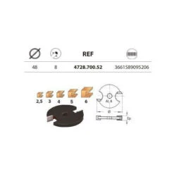Leman - Coffret De 5 Disques à Rainer D48mm - 4728.700.52 -Makitch Magasin 60072671 2