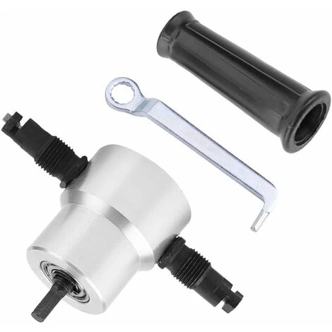 LYCXAMES -- Double Tête De Grignoteuse Coupe-Grignoteuse à Double Tête En Métal Outil De Découpe En Métal Pour Le Découpage De Tôle Double Tête Fiche Metal Grignoteuse 3 LYCXAMES -- Double Tête De Grignoteuse Coupe-Grignoteuse à Double Tête En Métal Outil De Découpe En Métal Pour Le Découpage De Tôle Double Tête Fiche Metal Grignoteuse