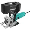 Fraiseuse à Lamelles STBJ1002 900W, Réglage D'angle D'inclinaison 90°,Sac à Poussière Et Clé STANEW