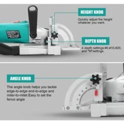 Fraiseuse à Lamelles STBJ1002 900W, Réglage D'angle D'inclinaison 90°,Sac à Poussière Et Clé STANEW -Makitch Magasin 63862142 3