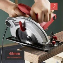 Scie Circulaire 1400W,TEENO Lame De Scie 185 X 20mm, 4800 Rpm,VPCS1056 -Makitch Magasin 63952972 5