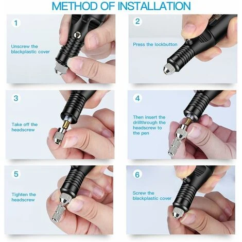 Outil De Gravure 108PCS, Stylo De Gravure électrique Avec Marqueur Dispositif De Gravure Bricolage Pour Bijoux Verre Bois Métal Plastique 5 Outil De Gravure 108PCS, Stylo De Gravure électrique Avec Marqueur Dispositif De Gravure Bricolage Pour Bijoux Verre Bois Métal Plastique – Image 3