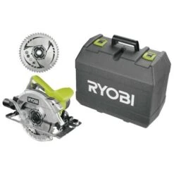 Scie Circulaire RYOBI 1600W 66mm - 1 Lame 48 Dents - 1 Lame 24 Dents - RCS1600-K2B