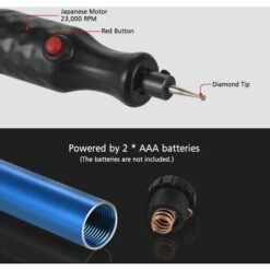 Déstockage Kit De Pyrogravure Stylo De Gravure électrique Sans Fil Stylo Gravure Pour Bois Verre Pierre Bricolage Carve Outils Graver Kit Avec Extra Diamant Pointe Embout Remplacement -Makitch Magasin 69251728 3