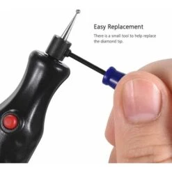 Déstockage Kit De Pyrogravure Stylo De Gravure électrique Sans Fil Stylo Gravure Pour Bois Verre Pierre Bricolage Carve Outils Graver Kit Avec Extra Diamant Pointe Embout Remplacement -Makitch Magasin 69251728 5