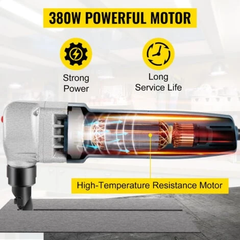 VEVOR Grignoteuse électrique Cisaille Grignoteuse à T?le Métal 1,8?mm 380 W 6 VEVOR Grignoteuse électrique Cisaille Grignoteuse à T?le Métal 1,8?mm 380 W – Image 4