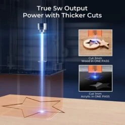 Graveur - 60W Machine De Découpe Laser CNC Bricolage, Puissance De Sortie 10W - XTool - D1 Pro 5W -Makitch Magasin 71232027 4