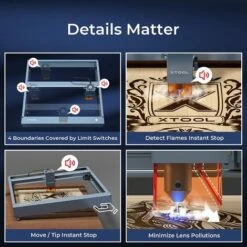 Graveur - 60W Machine De Découpe Laser CNC Bricolage, Puissance De Sortie 10W - XTool - D1 Pro 5W -Makitch Magasin 71232027 5