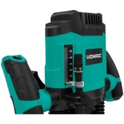 VONROC Défonceuse 1200W – 6-8mm – Vitesse Variable 16 000 – 30 000 Tr/min – Avec Lot De 6 Fraises, Guide De Copie, Guide Parallèle Et Aiguille De Centrage -Makitch Magasin 71476466 3