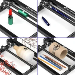 SCULPFUN Rouleau Rotatif Laser, Module De Gravure Au Rouleau Rotatif à Axe Y De Gravure Au Laser Rouleau Rotatif à 360 ° Pour Machine De Gravure Au Laser Pour Graver Des Objets Cylindriques -Makitch Magasin 71893005 5