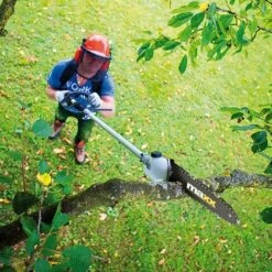 Outil Multifonction - 5 Extensions - Scie à Chaîne/ Débroussailleuse - Essence - Jaune - MaxxGarden -Makitch Magasin 72493176 3