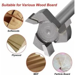 Fraise CNC - Tige 1/4 - Outil De Travail Du Bois Professionnel Pour Le Fraisage Du Bois-kartokner -Makitch Magasin 72611884 3