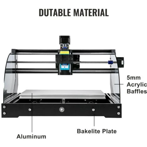 VEVOR Machine De Gravure CNC 3018 Pro 3 Axes 10000 RPM Graveur Laser GRBL Controle Pour Graver Plastiques Bois Acryliques PVC With 500mw Laser 5 VEVOR Machine De Gravure CNC 3018 Pro 3 Axes 10000 RPM Graveur Laser GRBL Controle Pour Graver Plastiques Bois Acryliques PVC With 500mw Laser – Image 3