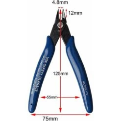 ZOLGINAH Pinces Coupantes De Côté, Yuanzi Cisaille Latérale Outil De Coupe, Pouce/Pince à Dénuder Acier Pour Câble Électrique, Bijoux Réparation, Travaux Pratiques, Bricolage (3 Packs, Bleu) -Makitch Magasin 74065576 3