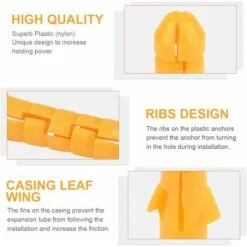 GDRHVFD Kit De Vis Et Chevilles 200 Pièces Grand Assortiment De Vis Chevilles Pour Montage, Réparation, Construction, Forage" -Makitch Magasin 74081955 5