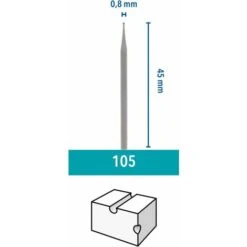105 Satz Mit 3 Gravierfräsern, Runde Spitze, Ø 0,8 Mm Zum Schnitzen Und Gravieren In Holz Mit Multi-Tools,- 13 Treize 9 105 Satz Mit 3 Gravierfräsern, Runde Spitze, Ø 0,8 Mm Zum Schnitzen Und Gravieren In Holz Mit Multi-Tools,- 13 Treize -Makitch Magasin 75393424 3