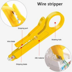 SEENLIN Kit à Main RJ45 RJ11 RJ12 Kit D'outils De Réparation De Réseau Avec Testeur De Cable Pince à Ressort Pince à Sertir -Makitch Magasin 75560634 5